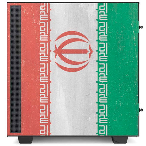 Iran Flag Distressed NZXT H510 Compact ATX Mid-Tower Case Skin